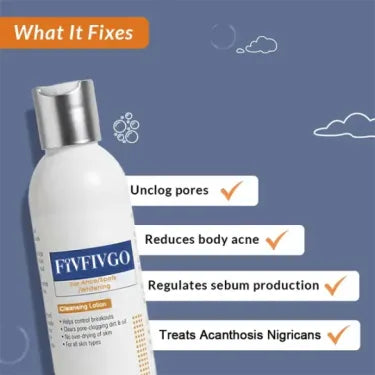 Fivfivgo™ Cleansing Lotion για Ακμή, Σπυράκια και Ακάνθωση Nigricans