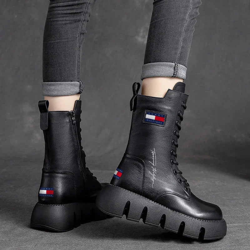 Tommy Hilfiger® Ženska moda 2023 zimski topli ženski visoki škornji