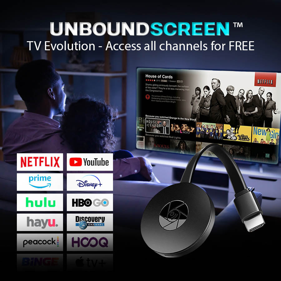 UnboundScreen™ TV Evolution - brezplačen dostop do vseh kanalov