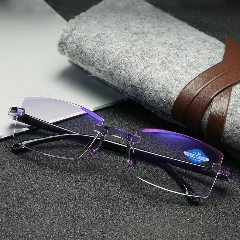 Γυαλιά Anti-Blue Sapphire Υψηλής Σκληρότητας, Προοδευτικά Γυαλιά για Μεγάλη και Κοντινή χρήση, Διπλά Γυαλιά Ανάγνωσης