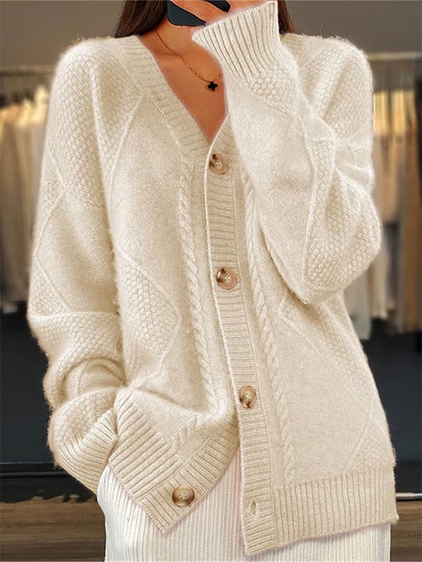 Nov jesensko-zimski ženski ohlapen pulover iz kašmirja 2023